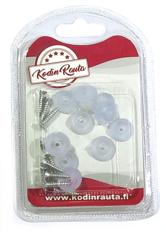 HUONEKALUTASSU PYÖREÄ 16MM 10KPL - Huopatassuja kalustesuojat - 6438417018273 - 1