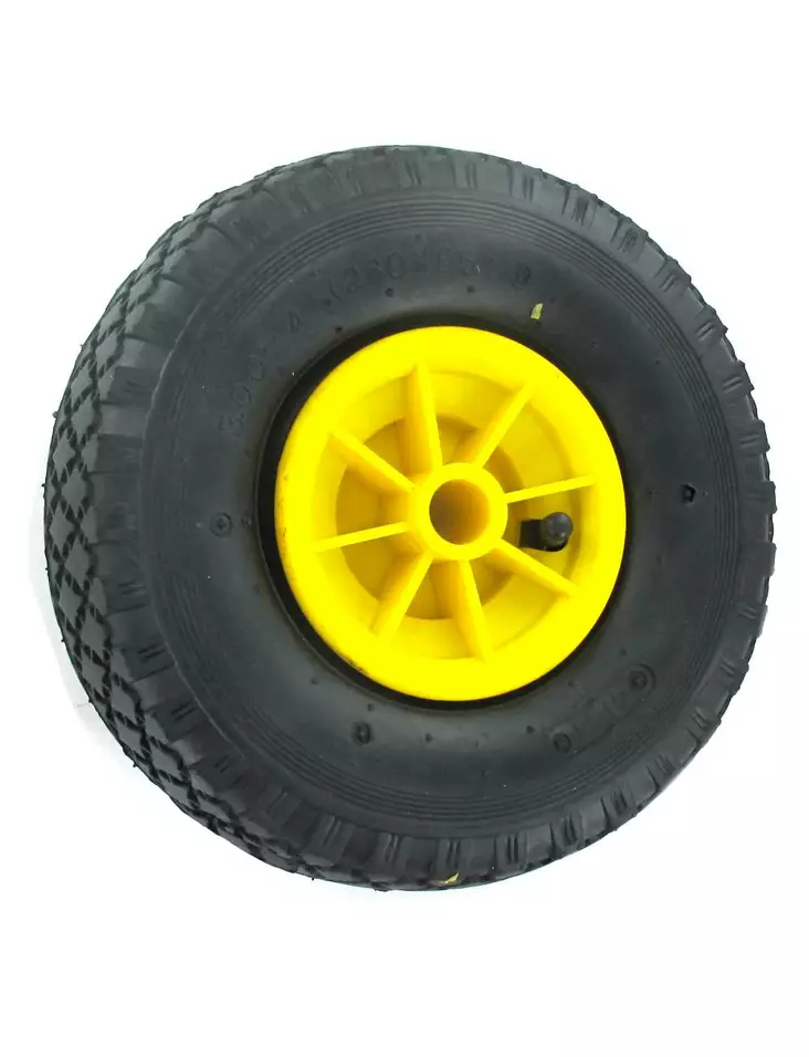 Ilmakumipyörä 3.00-4 muovivanteella akseli 20 mm - Kottikärryn renkaat - 6438168001883 - 1