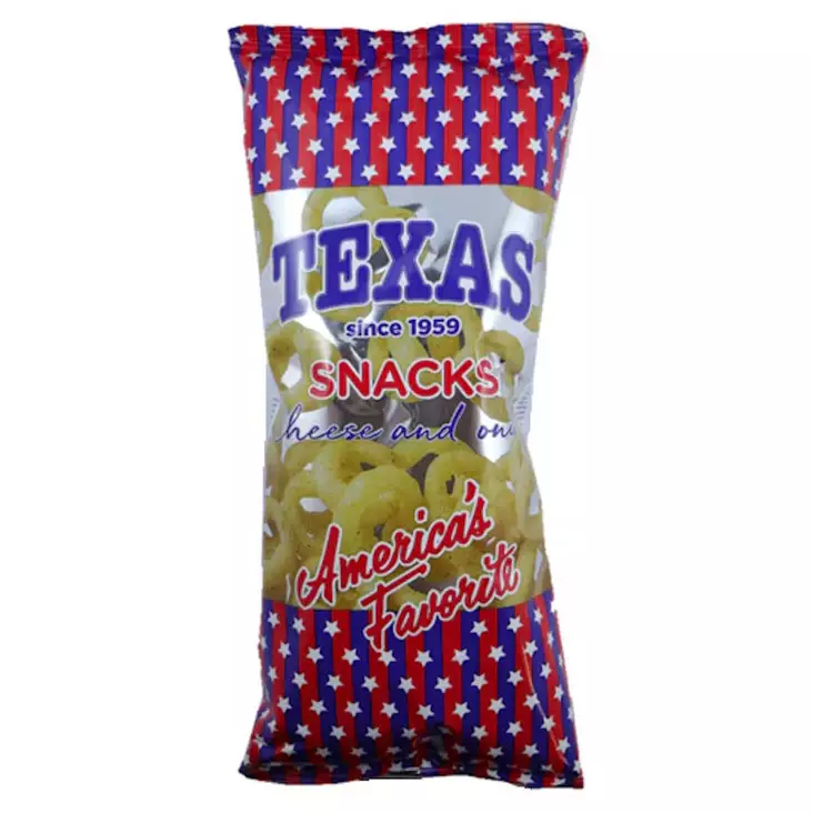 Juusto sipulirengas Texas snacks 50g - Sipsit ja popcornit - 4740053008863 - 1