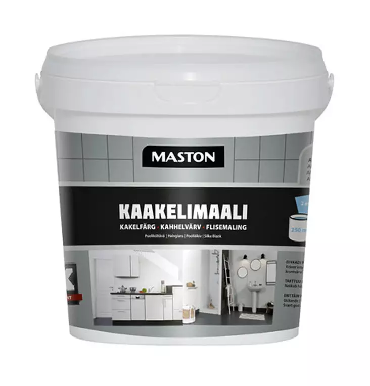 KAAKELIMAALI 2K 250ML ALUMIINI MASTON - Sisämaalit - 6412490038373 - 1