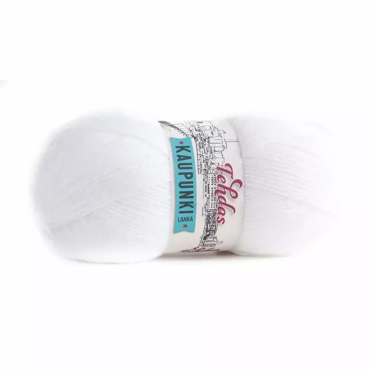 Lanka Tehdas 01 Valkoinen 100 g - Akryylilangat - 6430063330693 - 1