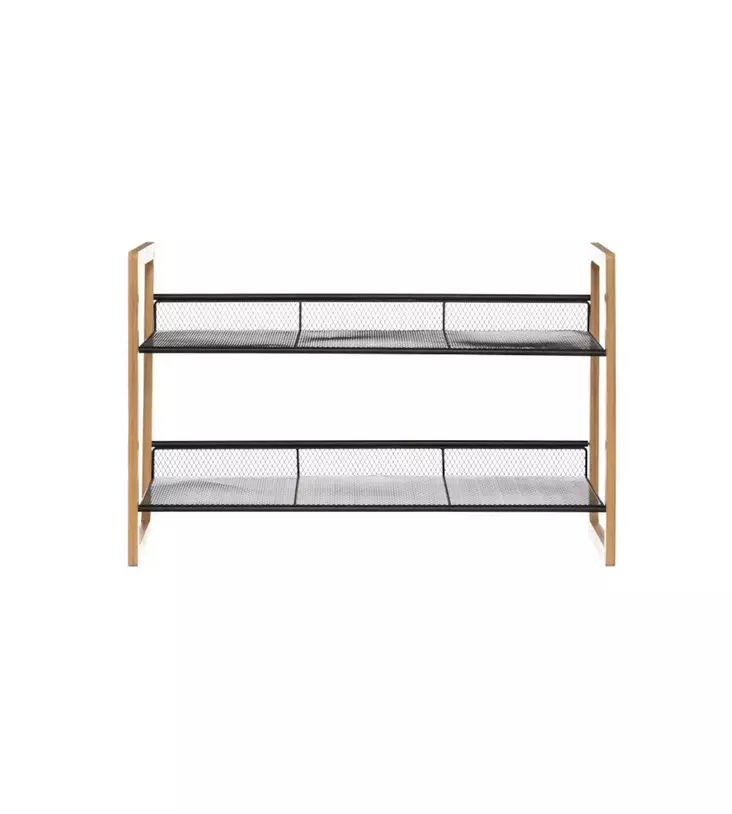 Kenk=C3=A4teline Emmi pinottava bambua ja metalliverkkoa - Kenkätelineet - 6410416297903 - 1