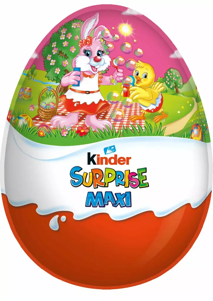 KINDER MAXI 220G PINKKI SURPRISE - Suklaamunat ja pääsiäisherkut - 8000500242773 - 1