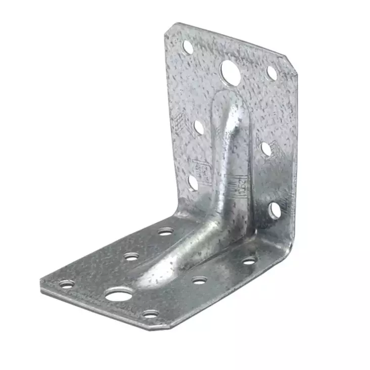 Kulmarauta/levy Arras 90 x 90 x 65 x 2,5mm sinkitty vahvistettu - Naulauslevyt ja kulmalevyt - 4741280713193 - 1