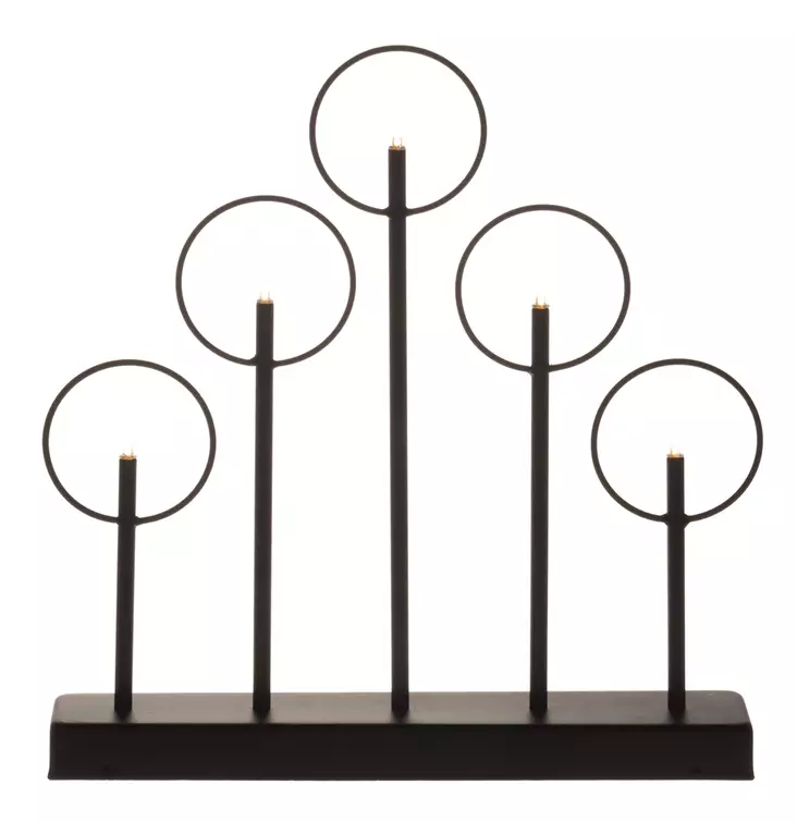 KYNTTELIKKÖ MUSTA 5-HAARAINEN FINNLUMOR - Kyntteliköt - 6410413305953 - 1