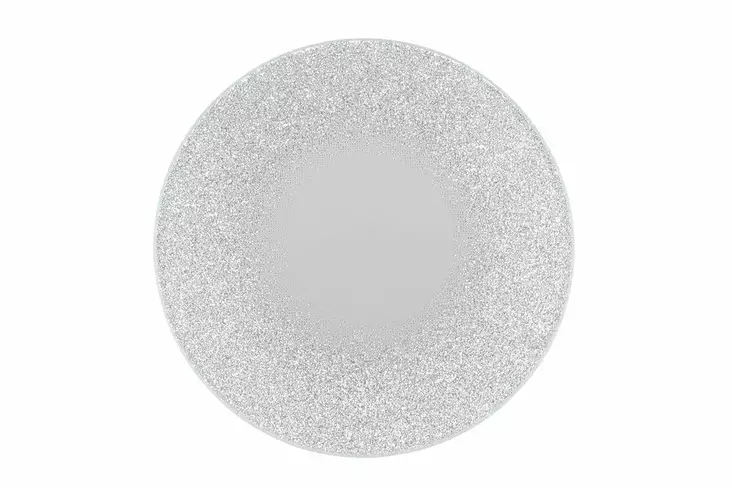 KYNTTILÄNALUNEN PEILI GLITTER HOPEA 10CM - Tuikkukipot ja kynttilänaluset - 6410416003733 - 1