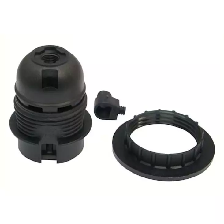 Lampunpidin kierteell=C3=A4 ja renkaalla + vedonpoistonippa - Valaisimien lisävarusteet - 6438140944153 - 1