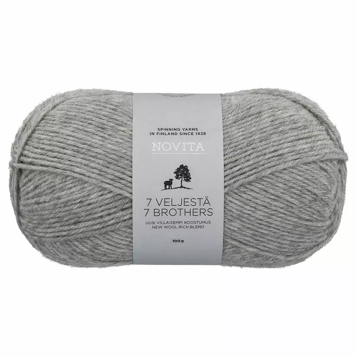 Novita 7 veljest=C3=A4 kivi 043 - Sukkalangat - 6412618201153 - 1