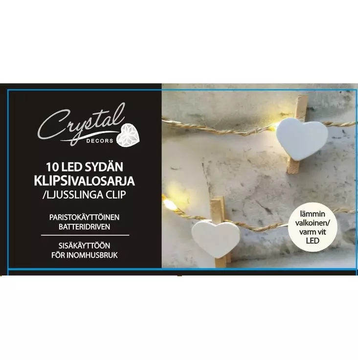 LED KLIPSIVALOSARJA SYDÄN - Valosarjat paristokäyttöiset - 6438159241533 - 1