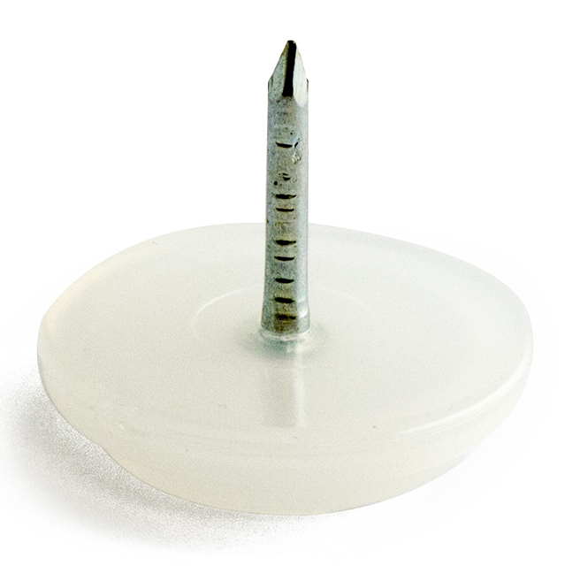 LIUKUNASTA 22mm Valkoinen huopa 12kpl/pkt 108 HABO - Huopatassuja kalustesuojat - 7317900045813 - 1