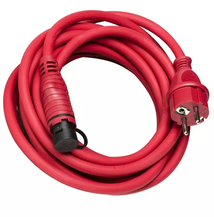 LOHKOLÄMMITTIMEN JOHTO 2,5M PUNAINEN - Lohkolämmittimen johdot - 6430066034963 - 1