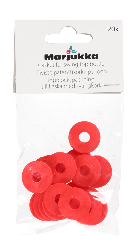  Marjukka Tiiviste patenttikorkkipulloon 20 kpl. - Lasipullot, purkit ja säilöntä - 6410416118093 - 1