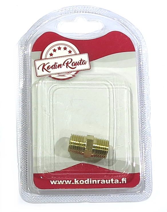 MESSINKILIITIN 1/4”X1/4” - Käyttövesiliittimet ja tarvikkeet - 6438417018433 - 1