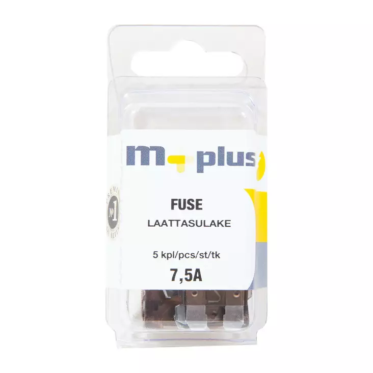 M+ LAATTASULAKE 7,5A 5 KPL - Sulakkeet ja sulakerasiat - 6417196696803 - 1