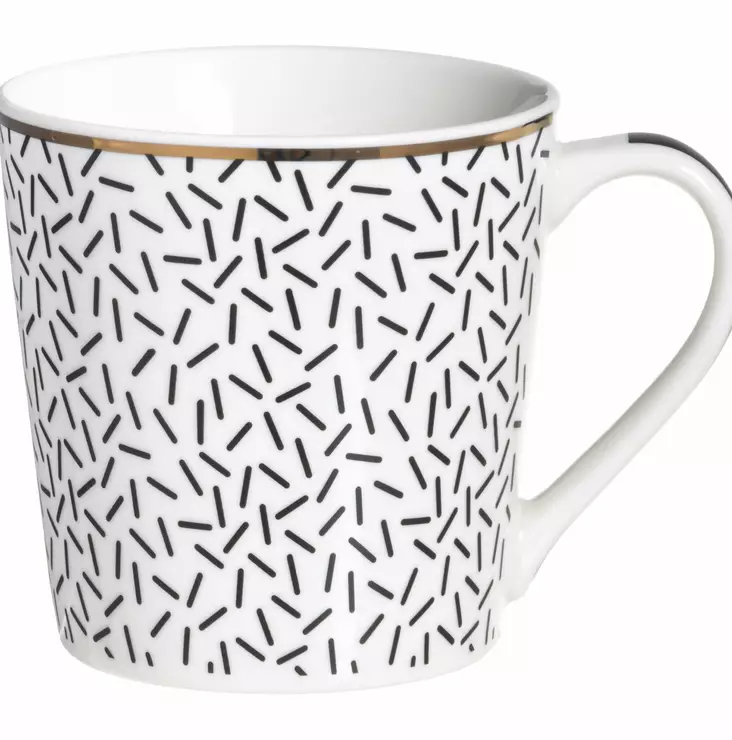 Muki Black & Whites viivat. - Mukit ja kahvikupit - 6410416151823 - 1