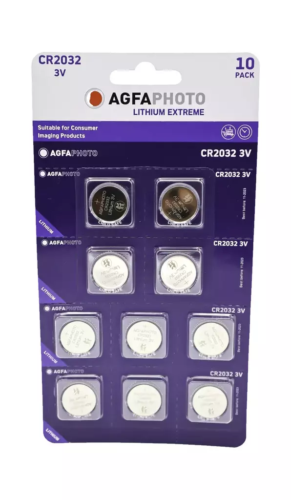 agfaphoto paristo patteri cr2023 10 pack nappiparisto nappipatteri - Nappiparistot - 4250175861593 - 1