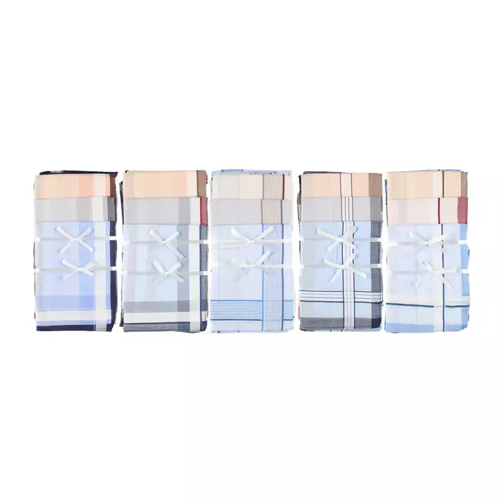 Nenäliina kankainen 12kpl/pkt - Nenäliinat - 6410416546063 - 1