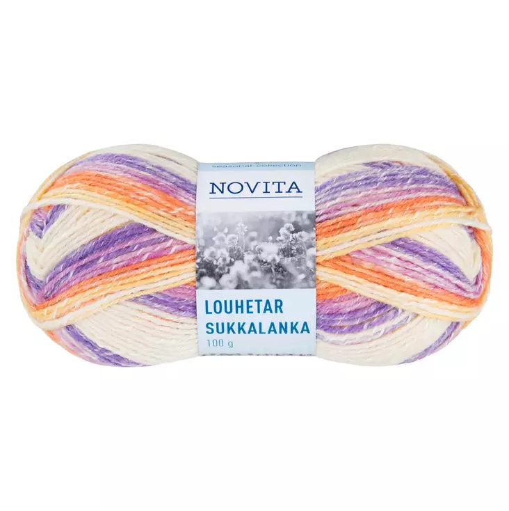 NOVITA LOUHETAR 100G SUKKALANKA Useita eri värejä - Sukkalangat - 6412616608923 - 1