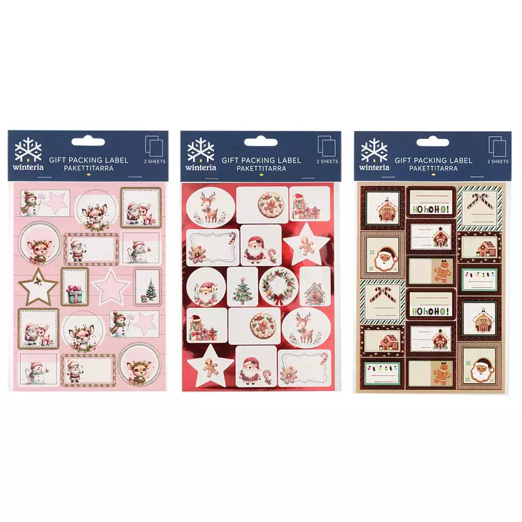 Pakettitarra 32 kpl - Joulupakettikortit - 6410416498843 - 1