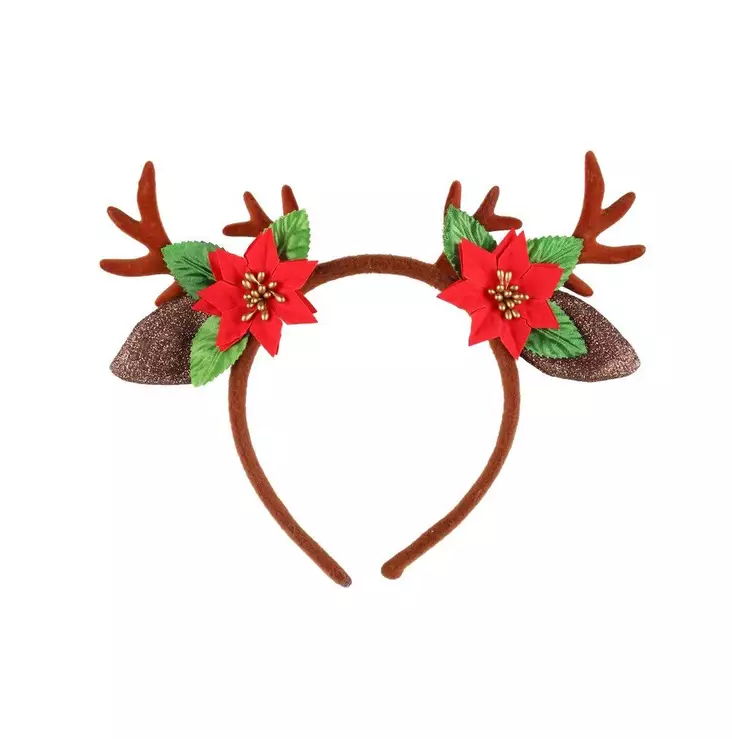 panta sarvilla ja kukilla winteria joulupanta - Jouluasusteet ja tonttulakit - 6410416283333 - 1