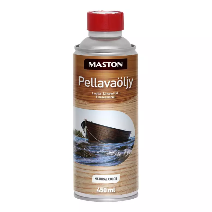 Pellavaöljy 450ml Maston - Puuöljyt ja puunsuoja-aineet - 6412490047993 - 1