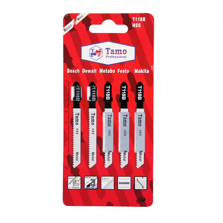 Pistosahanterä metalli 50mm Karkea Tamo - Pistosahanterät - 6420613770253 - 1