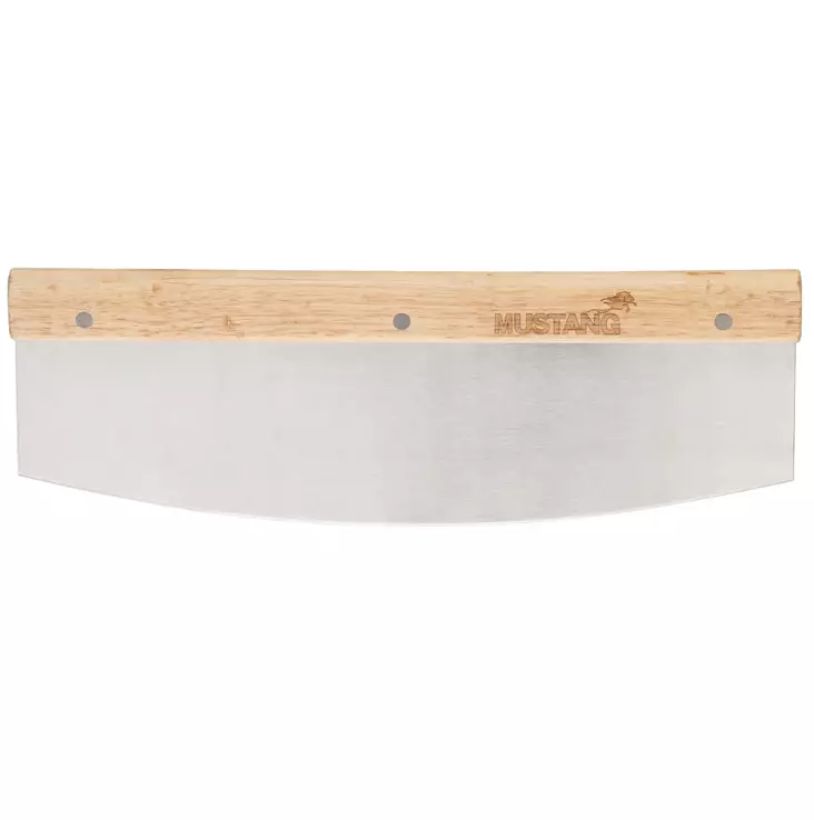 Pizzaleikkuri. Tukeva puu kahva Mustang logolla. - Pizzakivet ja -lapiot - 6410416131153 - 1