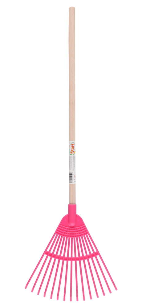 Play Harava puuvarrella 73 cm pinkki - Haravat - 6410413297593 - 1