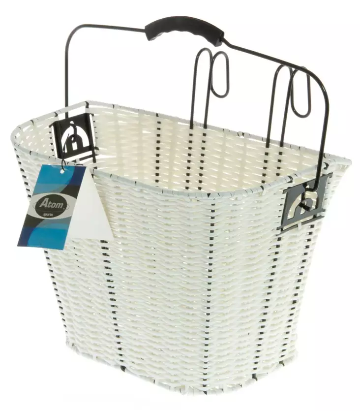 POLKUPYÖRÄN KORI MUOVIROTTINKI VALKOINEN - Polkupyörätarvikkeet - 6410412506603 - 1