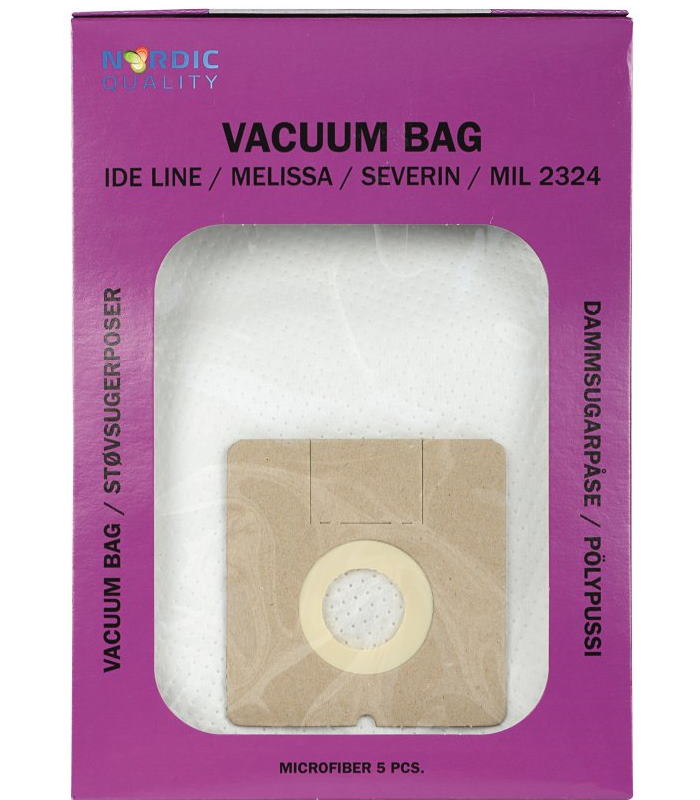Pölynimuripussit, 5 kpl MIL 2324 Nordic Quality Vacuum - Pölypussit ja suodattimet - 5706470075863 - 1