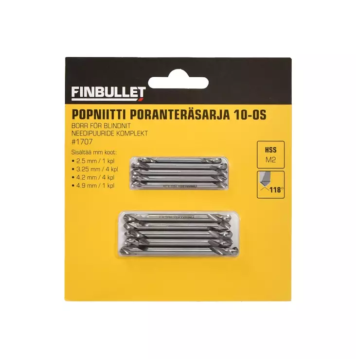 popniitti poranter=C3=A4sarja hss finbullet - Poranteräsarjat - 6430017703283 - 1