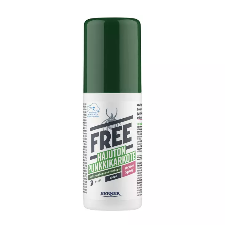 FREE ACTIVE PUNKKI SPRAY 100ml - Hyönteismyrkyt ja torjunta-aineet - 6414504817783 - 1