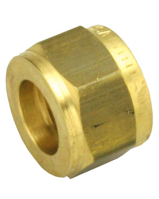 PUSERRUSLIITINMUTTERI 12 MM OPAL MESSINKI - Käyttövesiliittimet ja tarvikkeet - 6413820151823 - 1