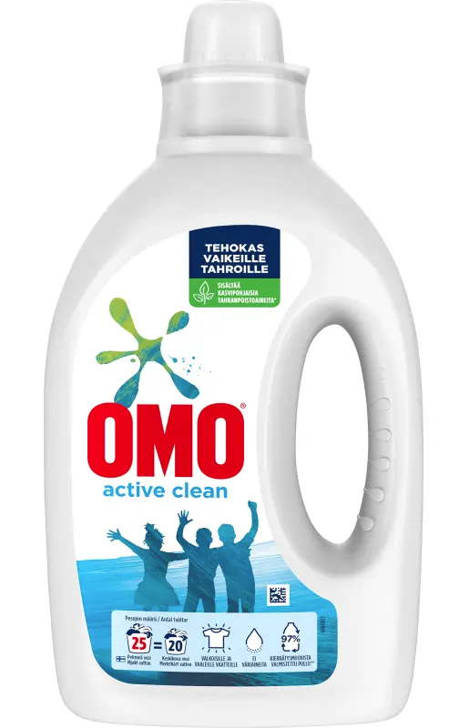 PYYKINPESUNESTE Omo Active Clean 1000 ml - Pyykinpesunesteet - 8710447330753 - 1
