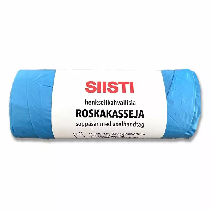 Siniset sangalliset roskapussit. - Roskapussit - 6438506000493 - 1