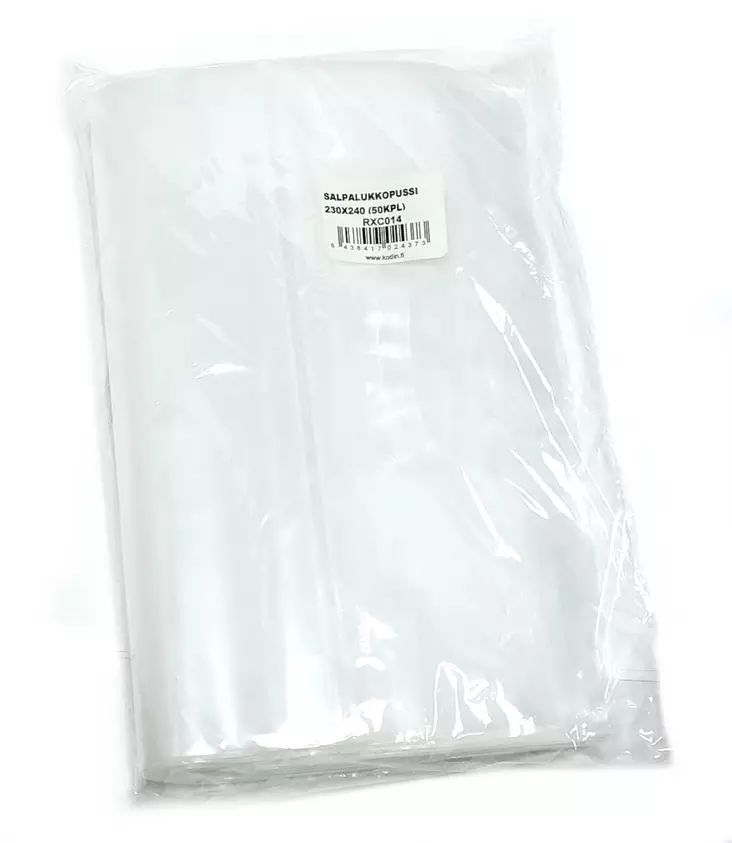 Salpalukkopussi 230x240 50kpl - Lasipullot, purkit ja säilöntä - 6438417024373 - 1