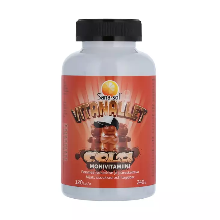 SANA-SOL VITANALLET 120 kpl MONVITAMIINI - Ravintolisät ja vitamiinit - 7070866029623 - 1