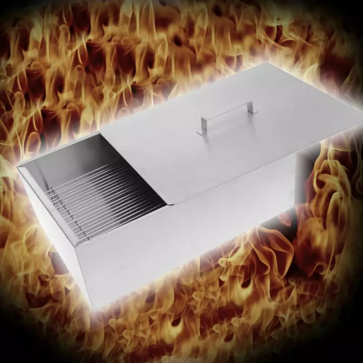 SAVUSTUSLAATIKKO ISO RST 45 x 31 x 15 cm - Savustus ja savustimet - 6410412895073 - 1