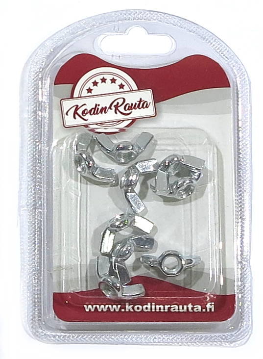 siipimutteri M6 9kpl - Pultit ja mutterit - 6438417017863 - 1