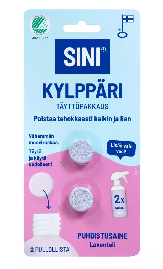 SINI KYLPP=C3=84RI 2 TABL T=C3=84YTT=C3=96PAKKAUS - Kylpyhuoneen puhdistusaineet - 6423800070013 - 1