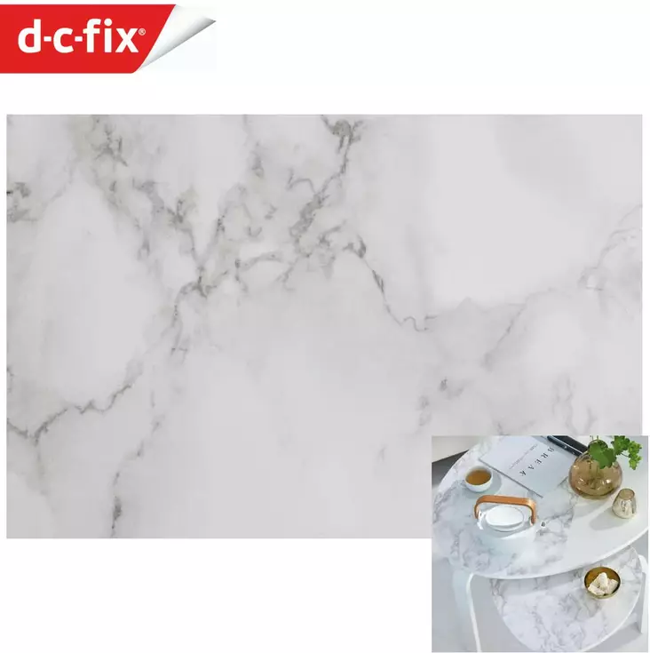 SISUSTUSKALVO D-C-Fix 346-0306 200x45cm Harmaa marmori kontaktimuovi - Sisustuskalvot - 4007386128263 - 1
