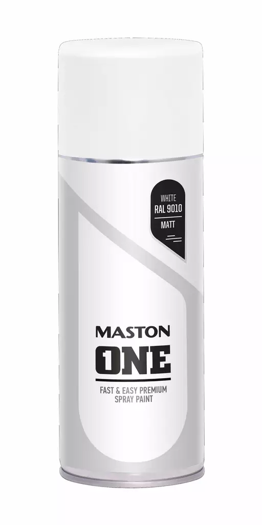 MASTON ONE MATTA VALKOINEN 9010 400ML - Spraymaalit - 6412490023133 - 1