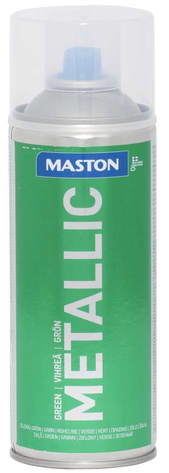 SPRAYMAALI METALLIC VIHREÄ 400ML MASTON - Spraymaalit - 6412492108173 - 1