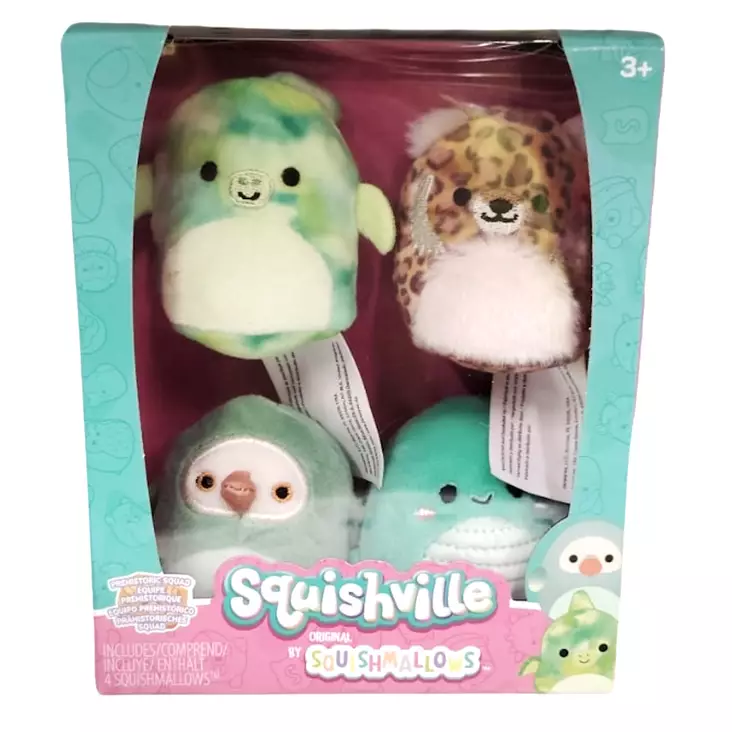 Squishville 4 pehmon paketti - Pehmolelut - 6418859043873 - 1