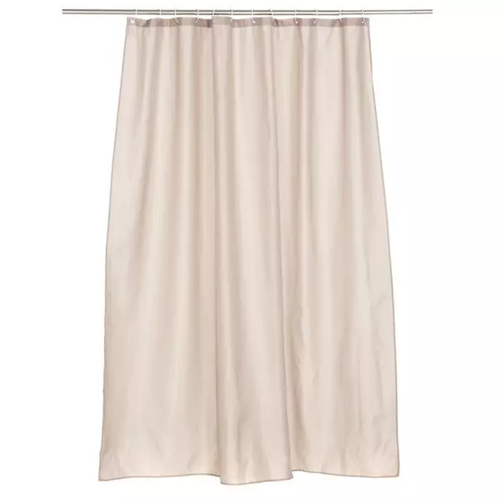 Suihkuverho Solid 180x200cm beige - Suihkuverhot - 6410416333403 - 1