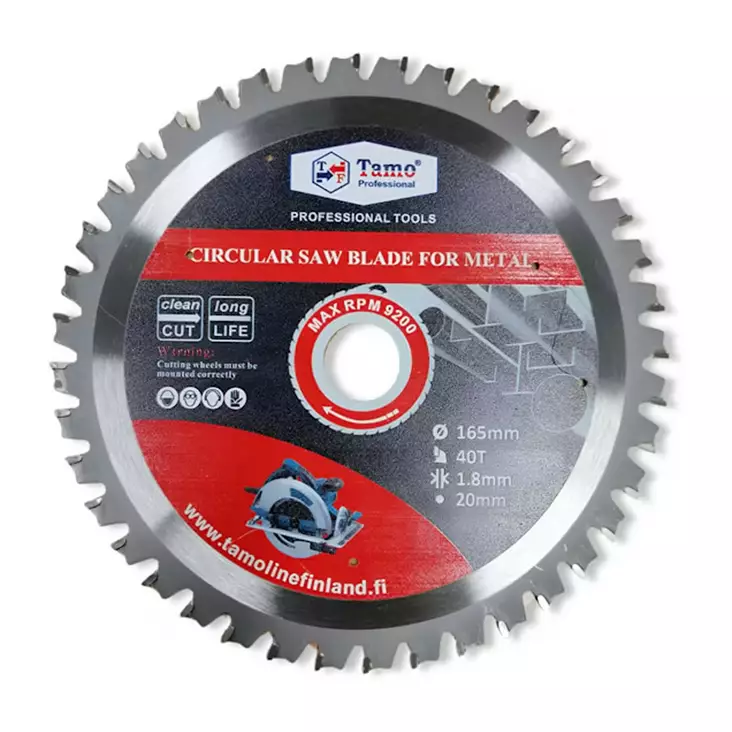Pyörösahanterä Tamo 165x20mm 40T metalli - Sirkkelinterät - 6420613777733 - 1