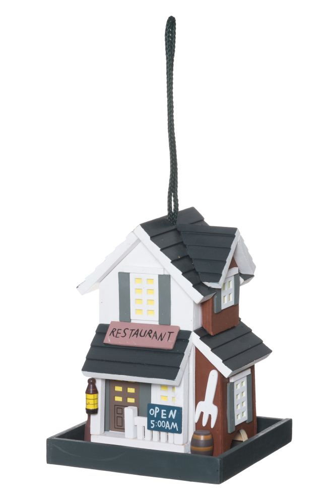 Tintti Puinen Jyväsyötin talo ravintola - Lintulaudat ja ruokinta-automaatit - 6410413219953 - 1