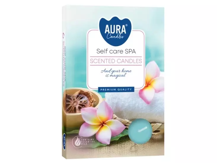 TUOKSULÄMPÖKYNTTILÄ 6 KPL SELF CARE SPA - Tuoksukynttilät ja tuoksutuikut - 5906927053233 - 1