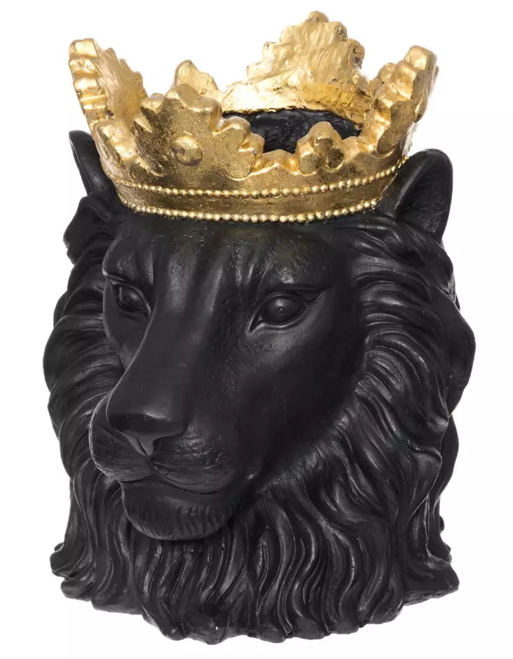 ULKORUUKKU Leijona musta 39cm - Ulkoruukut - 6410416038353 - 1