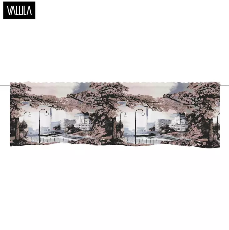 Vallila Koskipuisto kappa 60x250 cm Pastelli verhokappa - Verhot ja verhokapat - 6419835155603 - 1